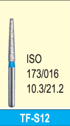 Octa Dental Taper Flat End (TF) Series Short Shank Diamond Burs - Global Surgicals