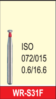 Octa Dental Wheel Round (WR) Series Short Shank Diamond Burs - Global Surgicals