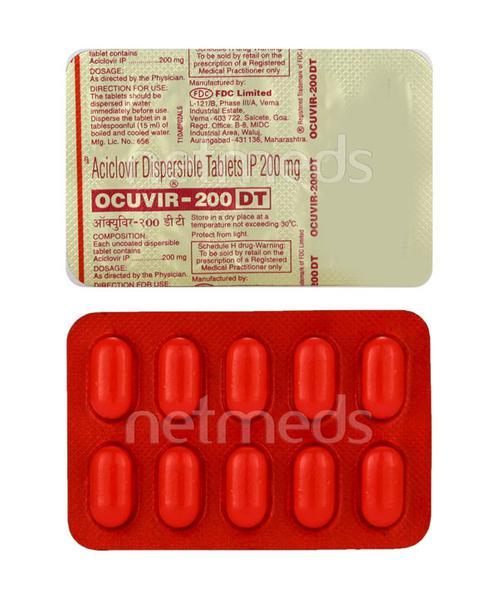 Ocuvir DT 200mg Tablet 10'S - Global Surgicals