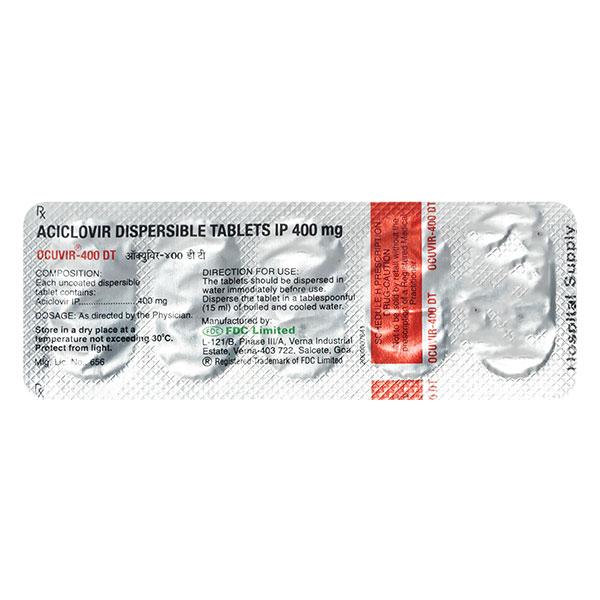 Ocuvir DT 400mg Tablet 5'S - Global Surgicals