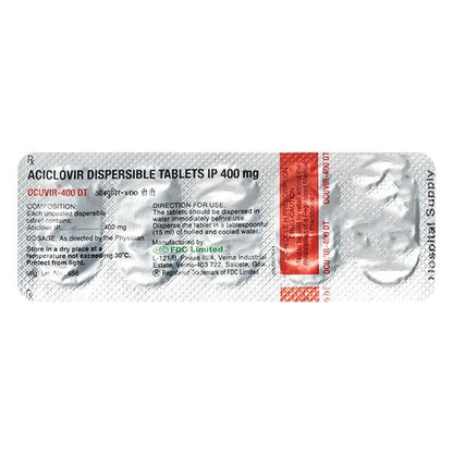 Ocuvir DT 400mg Tablet 5'S - Global Surgicals