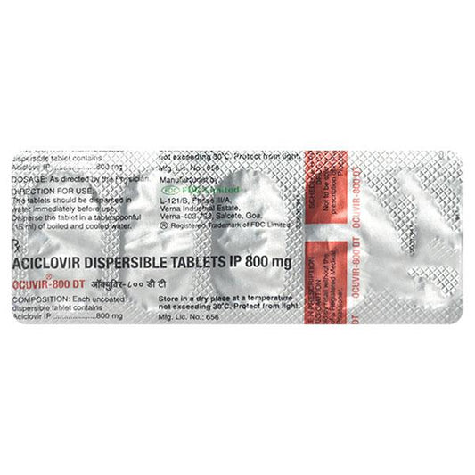 Ocuvir DT 800mg Tablet 5'S - Global Surgicals
