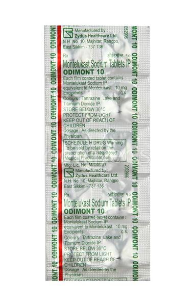 Odimont 10mg Tablet 10'S - Global Surgicals