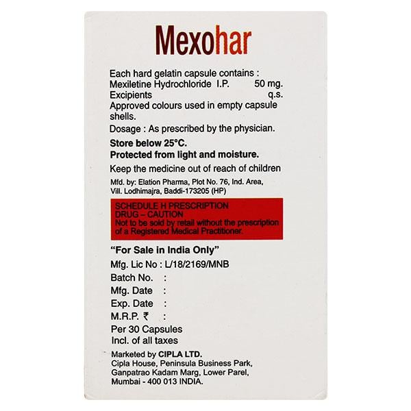 Mexohar 50Mg Capsule 30's