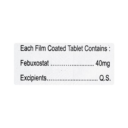 FEBUCARE 40mg Tablet 10's