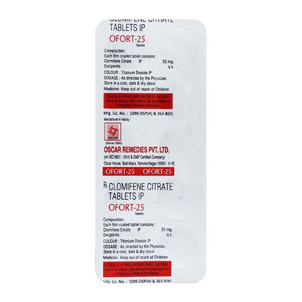 OFORT 25 MG Tablet 10's - Global Surgicals