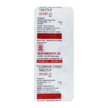 OFORT 25 MG Tablet 10's - Global Surgicals