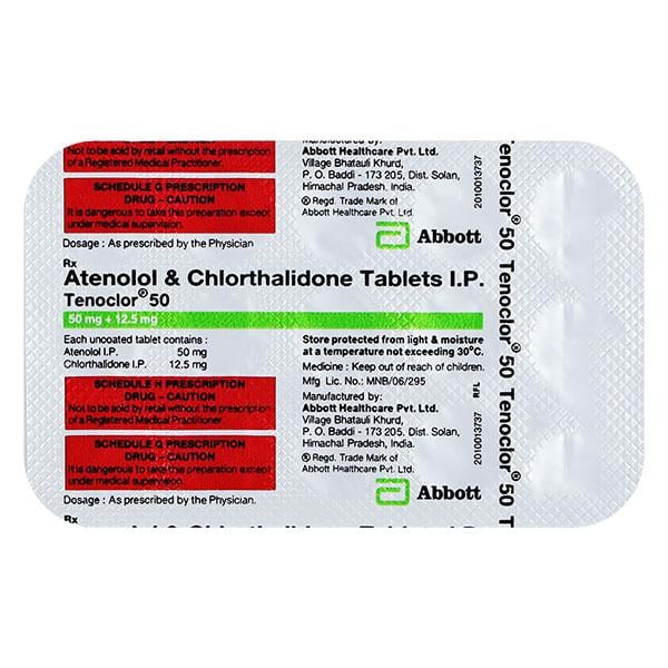 Tenoclor 50mg Tablet 15'S