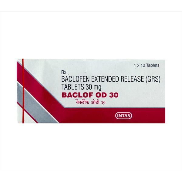 Baclof OD 30mg Tablet 10'S