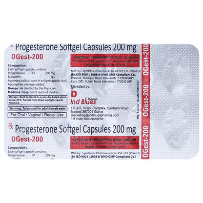 Ogest 200mg Capsule 10'S - Global Surgicals