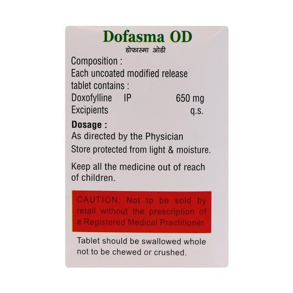 DOFASMA OD Tablet 10's