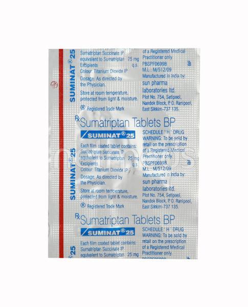 Suminat 25mg Tablet 1's