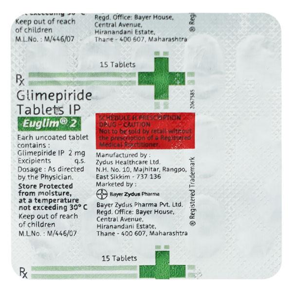 Euglim 2mg Tablet 15'S