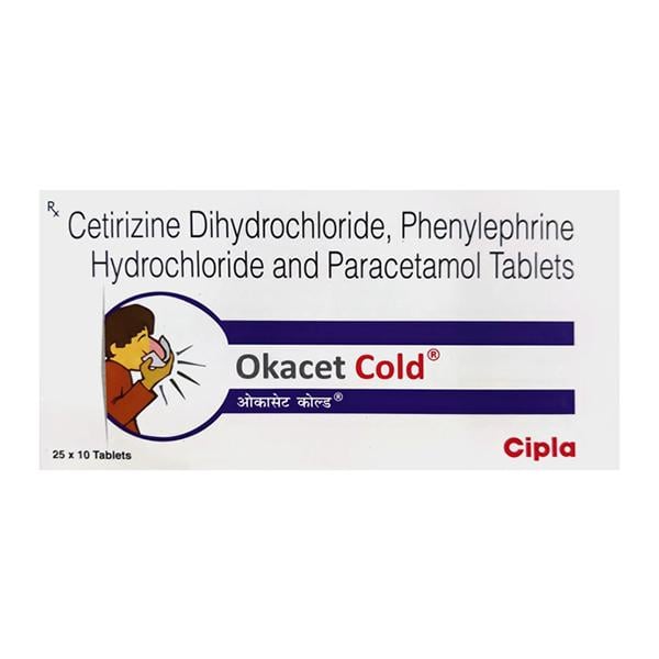 Okacet Cold Tablet 10'S - Global Surgicals