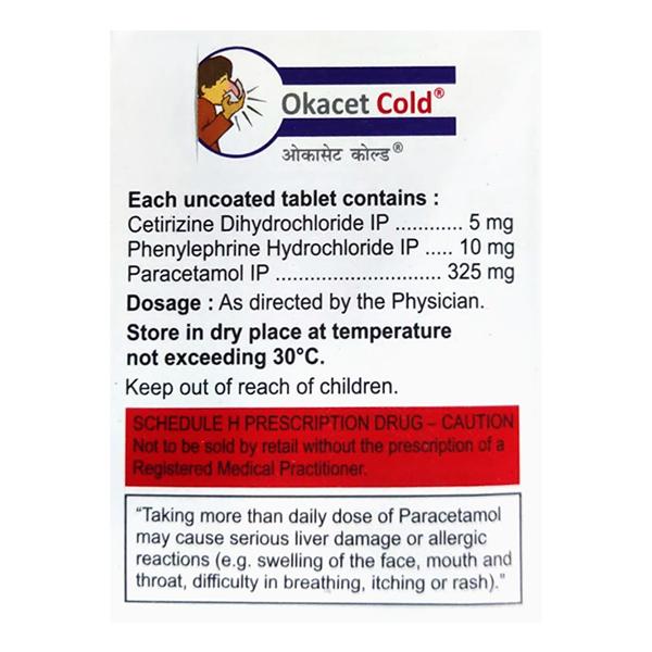 Okacet Cold Tablet 10'S - Global Surgicals