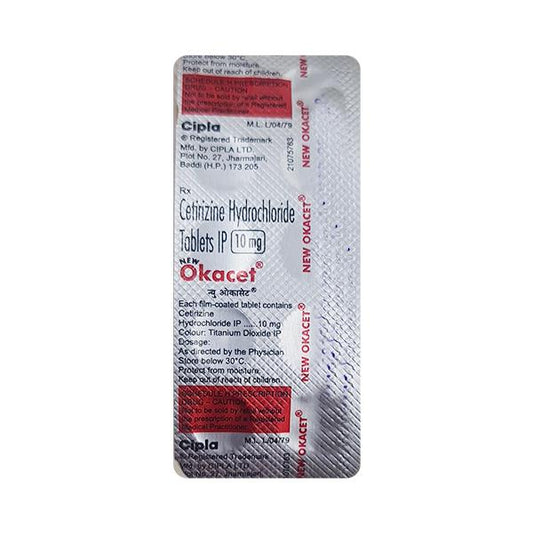 OKACET NEW Tablet 10's - Global Surgicals