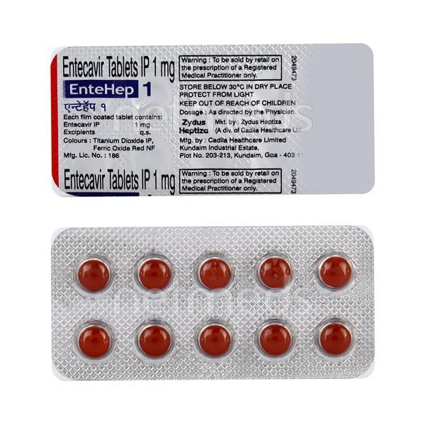 Entehep 1mg Tablet 10'S