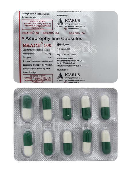 Brace 100mg Capsule 10'S