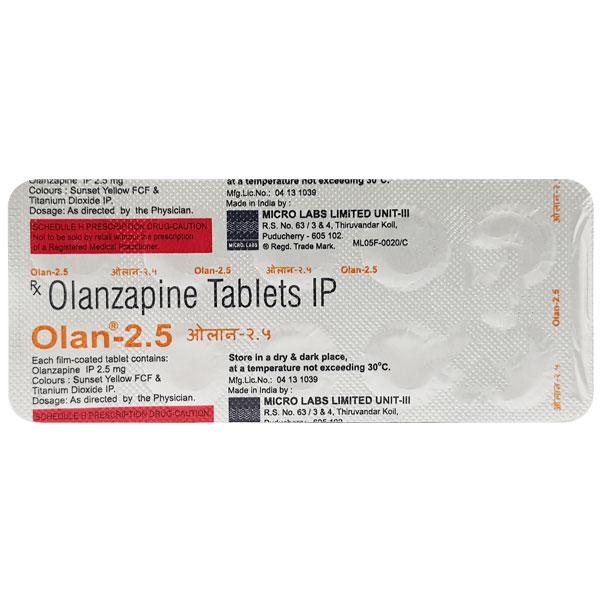 Olan 2.5mg Tablet 10'S - Global Surgicals