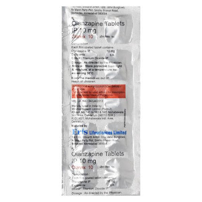 Olanex 10mg Tablet 10'S - Global Surgicals