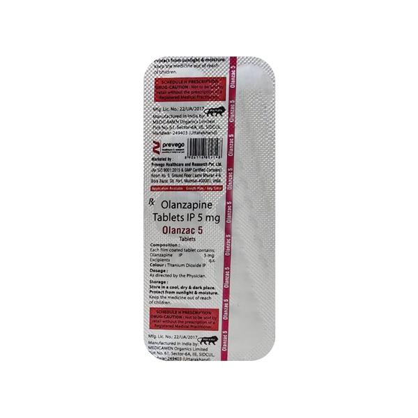 OLANZAC 5 Tablet 10's - Global Surgicals