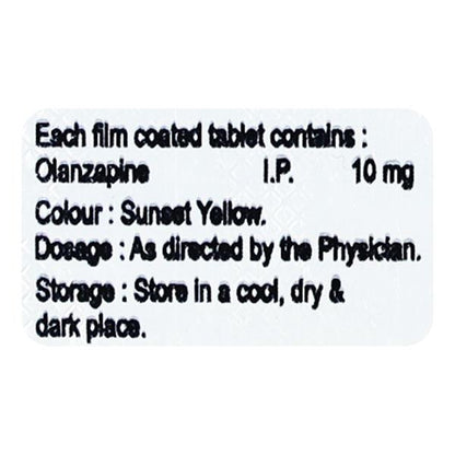 OLANZIP 10 Tablet 10's - Global Surgicals
