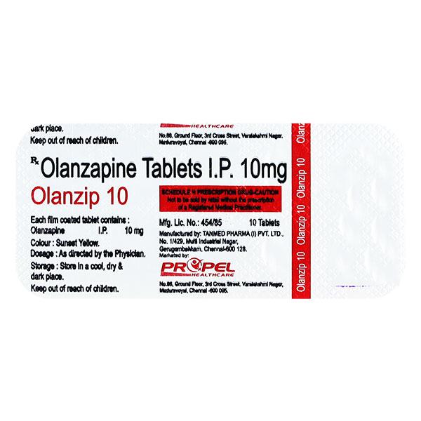 OLANZIP 10 Tablet 10's - Global Surgicals
