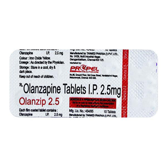 OLANZIP 2.5 Tablet 10's - Global Surgicals