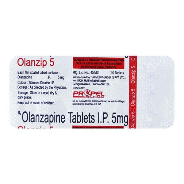OLANZIP 5 Tablet 10's - Global Surgicals