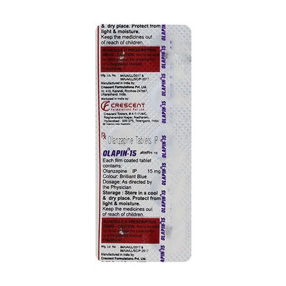 OLAPIN 15 Tablet 10's - Global Surgicals