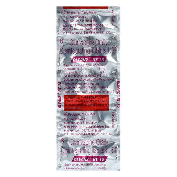 Oleanz RT 15mg Tablet 10'S - Global Surgicals