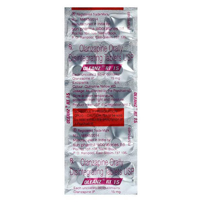 Oleanz RT 15mg Tablet 10'S - Global Surgicals