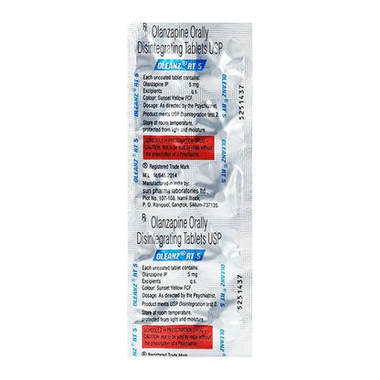 Oleanz RT 5mg Tablet 10'S - Global Surgicals