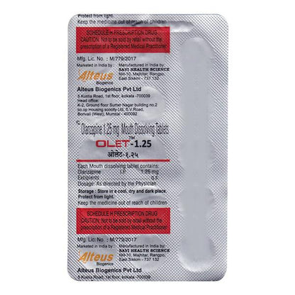 OLET 1.25 Tablet 15's - Global Surgicals