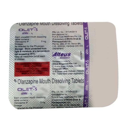 OLET 5 Tablet 15's - Global Surgicals