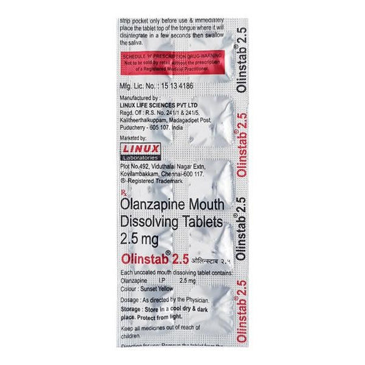 Olinstab 2.5mg Tablet 10'S - Global Surgicals