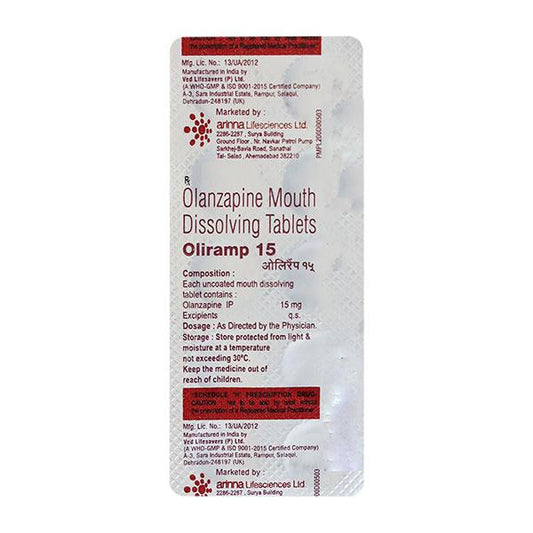 Oliramp 15mg Tablet 10'S - Global Surgicals