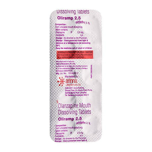 OLIRAMP 2.5 MOUTH DISSOLVING Tablet 10's - Global Surgicals