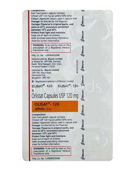 Olisat 120mg Capsule 10'S - Global Surgicals