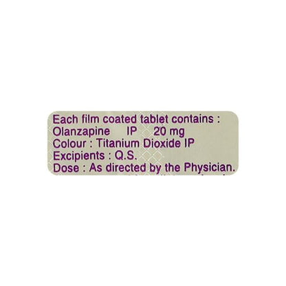 Oliza 20mg Tablet 10'S - Global Surgicals
