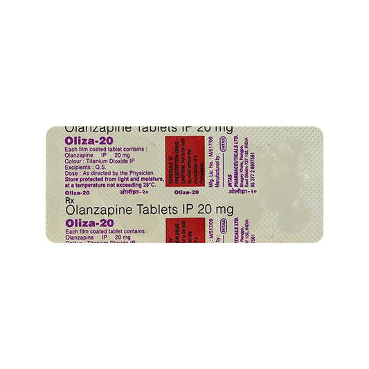 Oliza 20mg Tablet 10'S - Global Surgicals