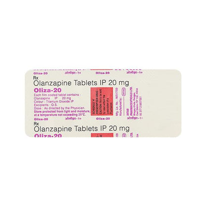 Oliza 20mg Tablet 10'S - Global Surgicals