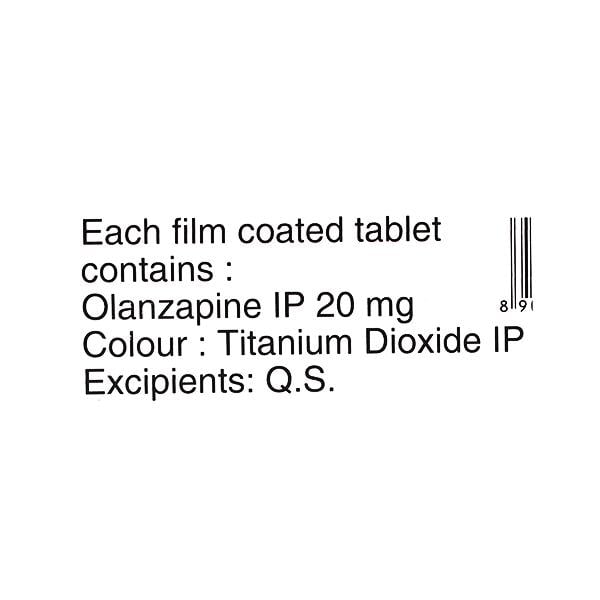 Oliza 20mg Tablet 10'S - Global Surgicals