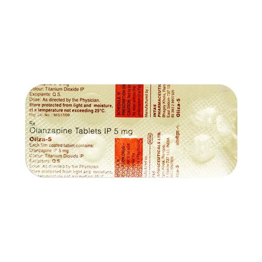 Oliza 5mg Tablet 10'S - Global Surgicals