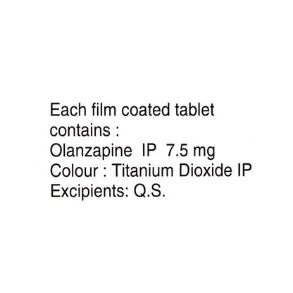 Oliza 7.5mg Tablet 10'S - Global Surgicals