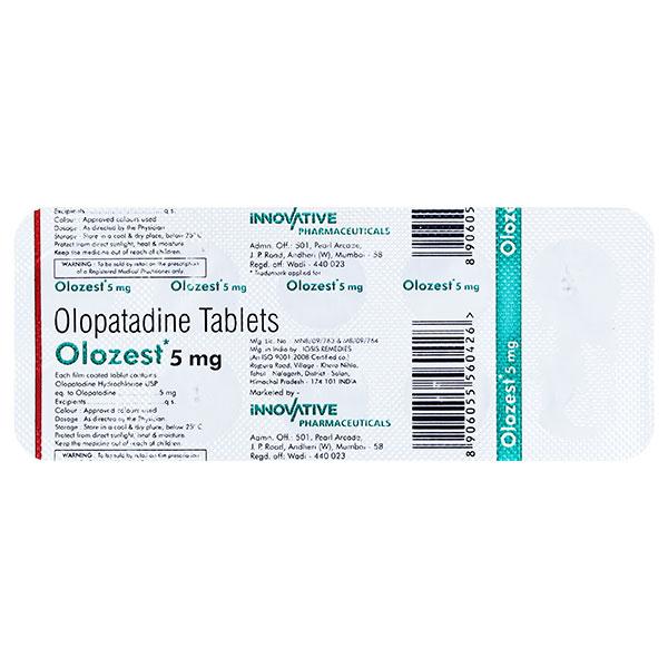OLOZEST 5 mg Tablet 10's - Global Surgicals