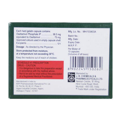 OLTAVIR 75 Capsule 10's - Global Surgicals