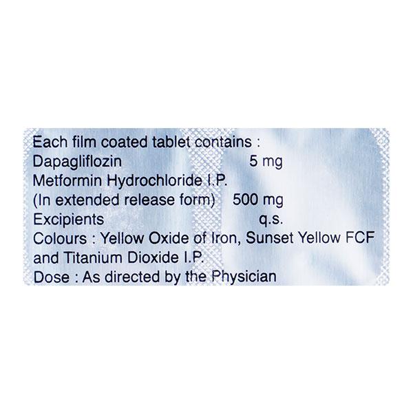 GLUCRETA M 5 + 500 Tablet 10's