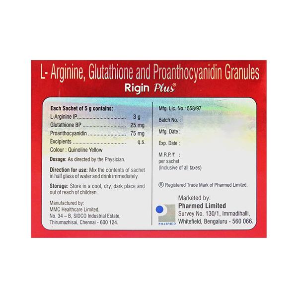 Rigin plus Sugar Free Apple Flavour Sachet 5gm