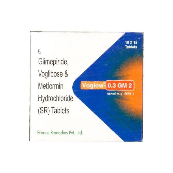 VOGLOW 0.3 GM 2 Tablet 15's